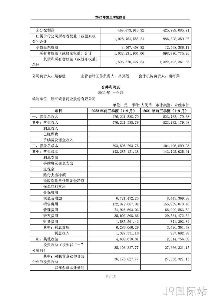 J9国际站2022年第三季度⊕报告_页面_09